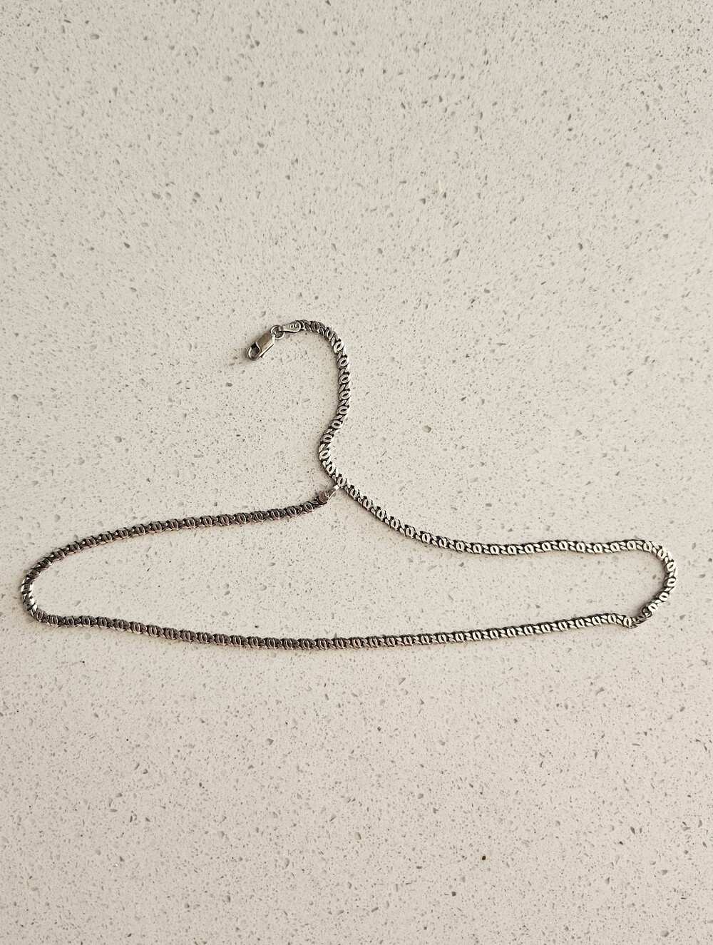Vintage 18" Solid Sterling Silver Italian 925 Chain - Picture 2 of 9